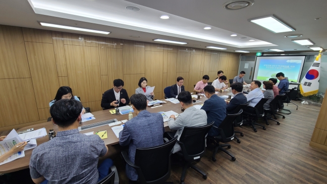 지난 26일 개최된 ‘고덕강일 3지구 학교 신설 추진 위한 주민 간담회’