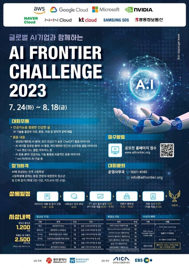 ‘인공지능 프론티어 챌린지(frontier challenge) 2023’ 포스터.