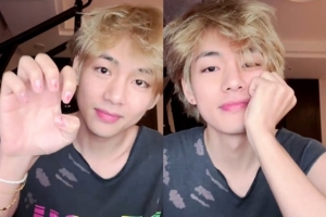 BTS 뷔, ‘파격’ 네일아트 공개