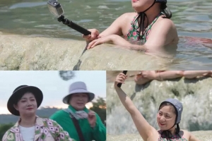 박나래, 로마서 ‘비키니’만 입었다