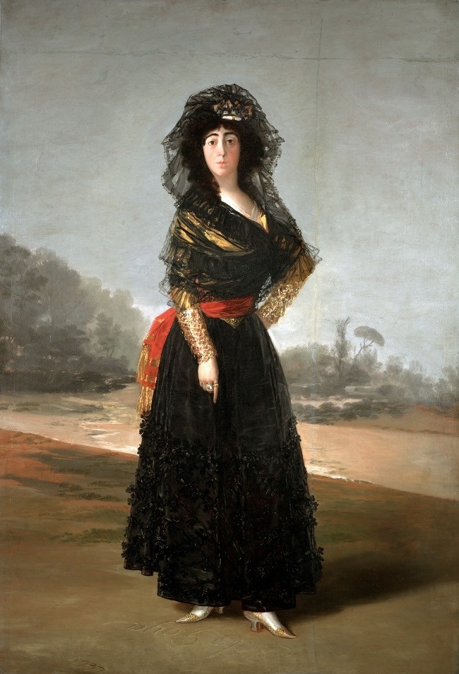 고야, ‘알바 공작 부인’, 1797년, 미국 히스패닉협회 뮤지엄 소장.