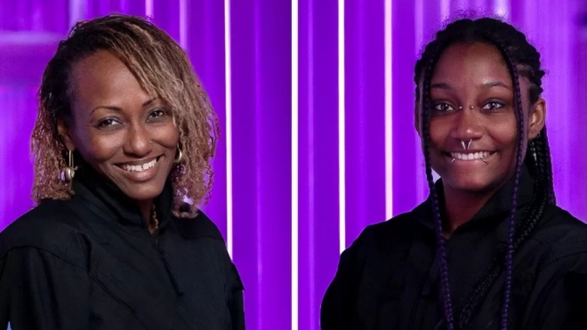 우주여행 경품에 당첨된 모녀 케이샤 샤하프(왼쪽)와 딸 아나스타시아 메이어스. 버진 갤럭틱 제공