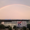 천안시청사에 뜬 무지개