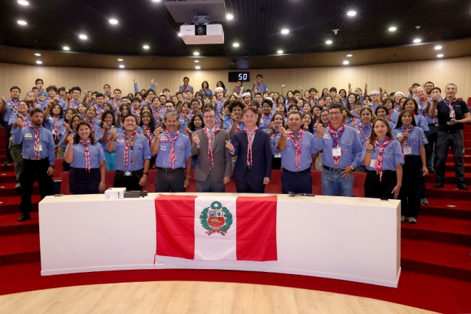 잼버리 대원들과 만난 이동환 고양특례시장. 고양특례시 제공