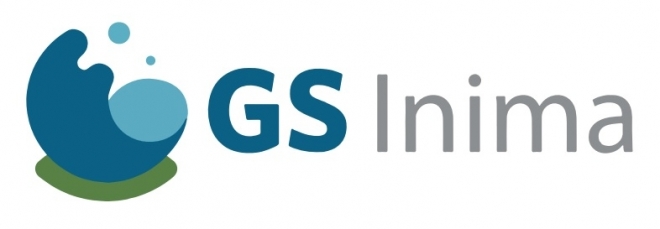GS건설이 100% 지분을 소유한 자회사 GS이니마의 CI GS건설 제공