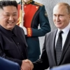 김정은과 푸틴, “강력히 지지연대” “쌍무 협조”…광복절 밀착 과시