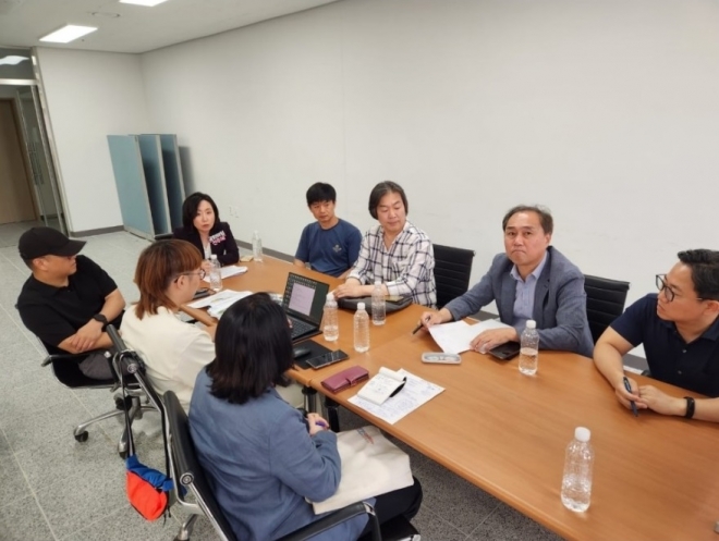 망월천 지역주민간담회에 참석한 박춘선 의원