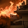[포토] 그리스 마을 집어삼키는 산불