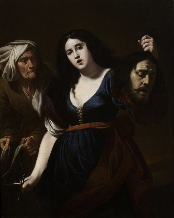 안드레아 바카로의 1620년대 작품 ‘홀로페르네스의 머리를 든 유디트’.
