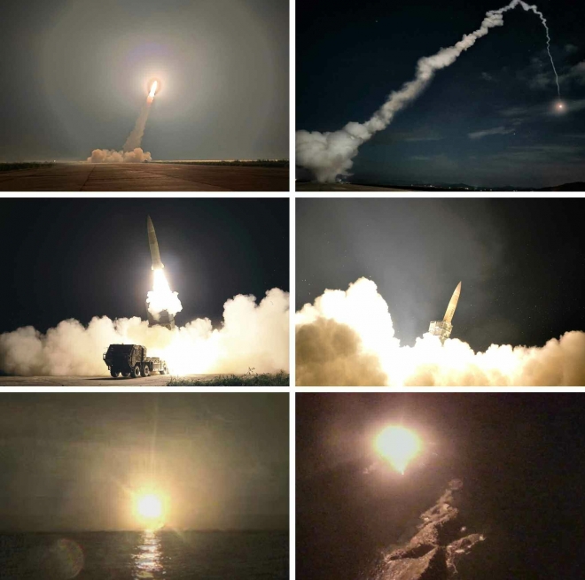 북한 “전술핵타격훈련 진행…南 지휘거점·비행장이 목표”