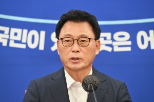 박광온 원내대표 “5포 예산 통과 못 시킨다” [서울포토]
