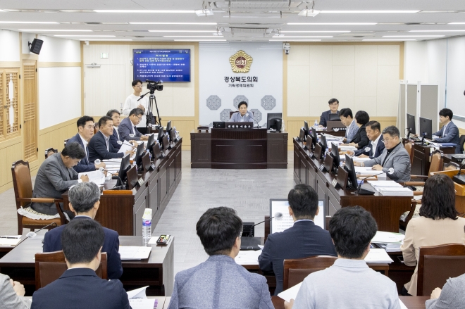 지난 30일 열린 제341회 임시회 기획경제위원회. 경북도의회 제공