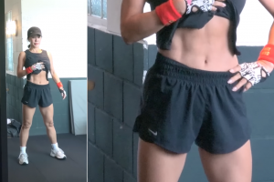 ‘54세’ 엄정화 복근 공개 “이효리 생각하며 운동 열심히 했다”