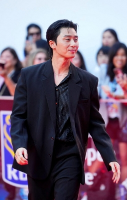 Cast member Park Seo-joon attends the North American premiere of “Concrete Utopia” at the Toronto International Film Festival (TIFF) in Toronto, Ontario, Canada September 10, 2023. REUTERS 연합뉴스