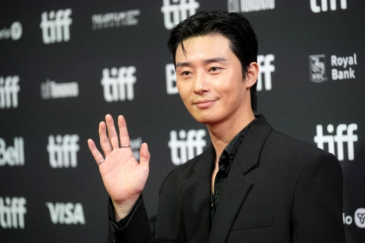 Cast member Park Seo-joon attends the North American premiere of “Concrete Utopia” at the Toronto International Film Festival (TIFF) in Toronto, Ontario, Canada September 10, 2023. REUTERS 연합뉴스