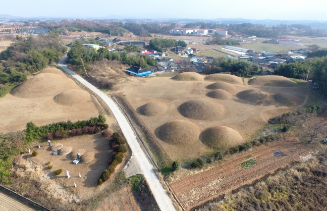 마한역사문화유적- 영암 옥야리고분군 전경