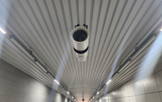 신청담 나들목에 설치된 환기시설