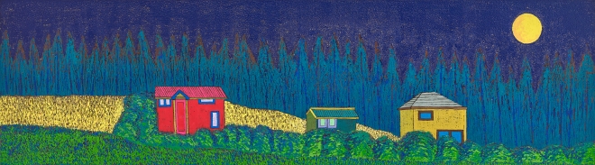 이민, 166_대보름 한신로17, PanTableau on canvas, 180x50cm, 2023