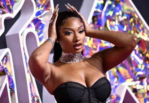 Megan Thee Stallion arrives at the MTV Video Music Awards on Tuesday, Sept. 12, 2023, at the Prudential Center in Newark, N.J. AP