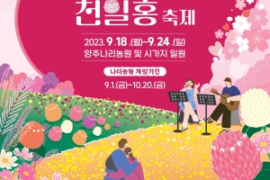 천만송이 천일홍 축제 … 18~24일 양주에서