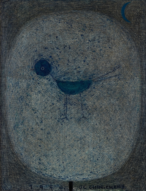 까치의 울음소리를 형상화한 ‘까치’(1958).  국립현대미술관 제공