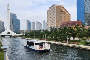 송도국제도시에서 국내 첫 전기 선박 운항