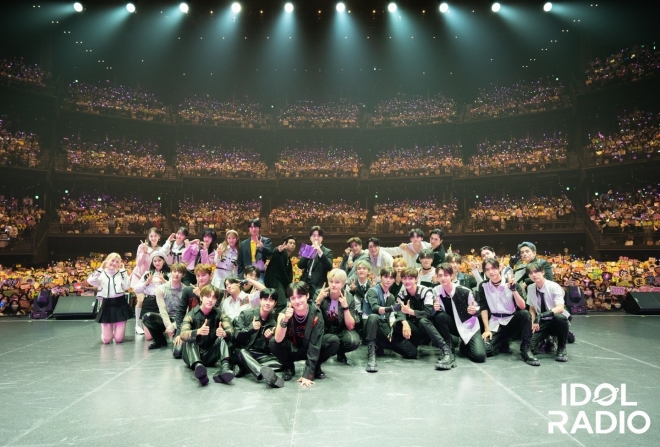 지난해 10월 일본 도쿄 가든씨어터에서 열린 ‘아이돌라디오’ 콘서트. MBC라디오 제공