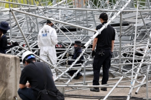 하남 ‘슈퍼팝 2023’ 무대 붕괴 현장 합동 감식