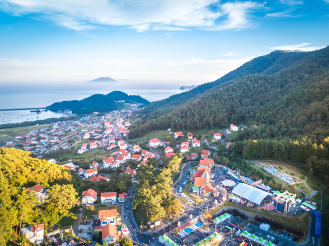 남해군 삼동면 독일마을 주변 가을 풍경. 남해군 제공