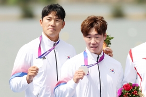 조광희·장상원 2위… 한국 카누 첫 메달 수확