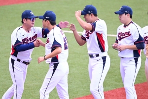 박세웅 잘 막고 노시환 잘 친 한국 야구 아시안게임 4연패 희망 되살렸다…일본에 2-0 승리