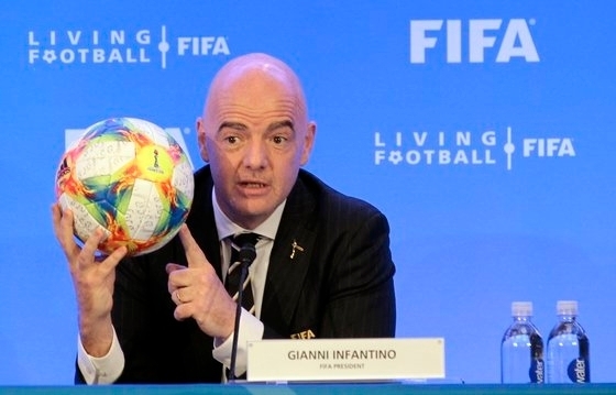 잔니 인판티노 국제축구연맹(FIFA) 회장. AP 연합뉴스