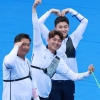 [속보]남자 양궁 단체전 ‘금메달’…경기 끝내버린 오진혁의 ‘엑스텐’