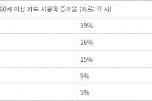 액티브시니어 카드 소비 떠오르는 큰 손