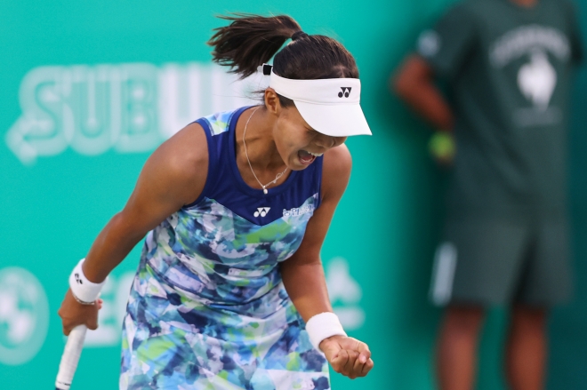 오스타펜코에 승리한 백다연