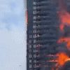 담배꽁초 하나에 14억원 불탔다… 1년 전 中 42층 빌딩 화재 원인