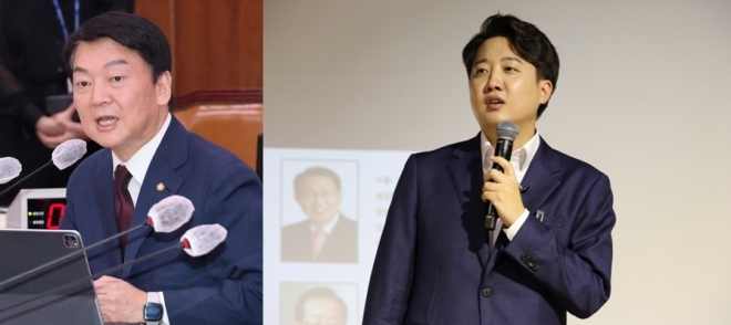 안철수(왼쪽) 국민의힘 의원과 이준석 대표. 서울신문DB·연합뉴스
