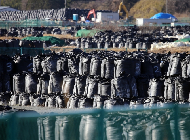 후쿠시마 오염제거 작업으로 수거한 폐기물
