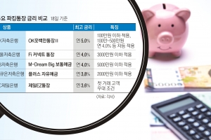 최고 연 5% 금리… 잠시 파킹통장에 둘까