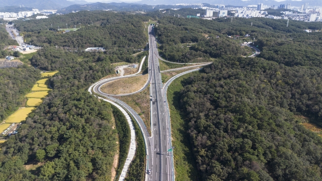 울산~양산~부산을 연결하는 국도 7호선 우회도로