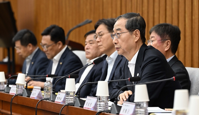 한덕수 국무총리가 22일 서울 여의도 국회에서 열린 제13차 고위당정협의회에 참석해 모두발언을 하고 있다. 2023.10.22 오장환 기자