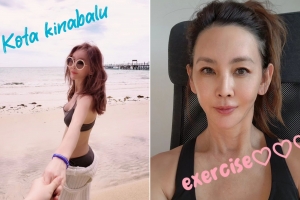 ‘55세’ 박영선, 해변서 비키니 몸매 과시… “모델은 다르네”