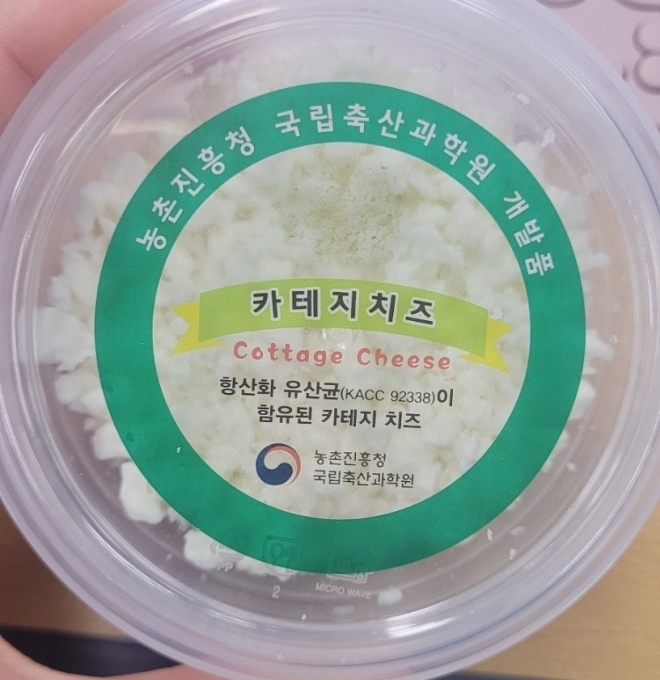 치매 예방에 도움이 되는 락티카제이바실러스 유산균이 함유된 농촌진흥청이 개발한 카테지 치즈. 강주리 기자