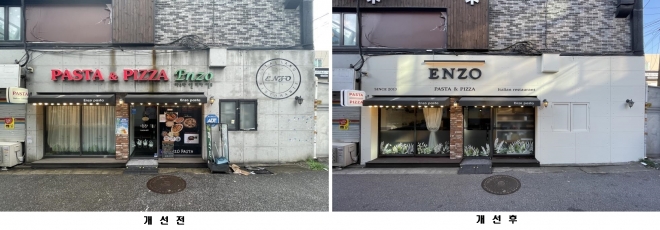 서울 관악구가 진행한 ‘관악형 아트테리어’ 사업을 통해 변화된 점포 외관. 관악구 제공