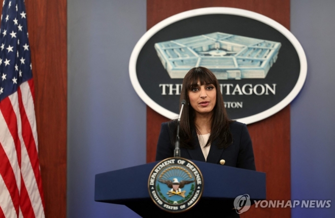 사브리나 싱 미 국방부 대변인. AFP 연합뉴스