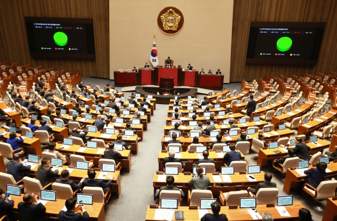 ‘방송3법’ 국회 본회의 통과… 야당 단독 처리