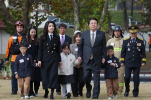 순직 소방관 자녀들과 함께