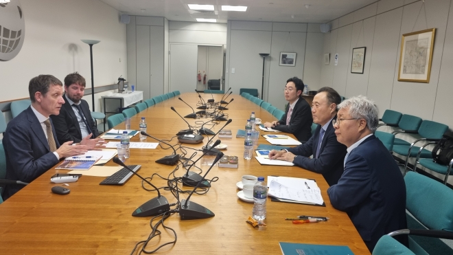 한국농촌경제연구원이 국제곡물위원회(IGC)와 업무협력 회의를 하고 있다. KREI 제공