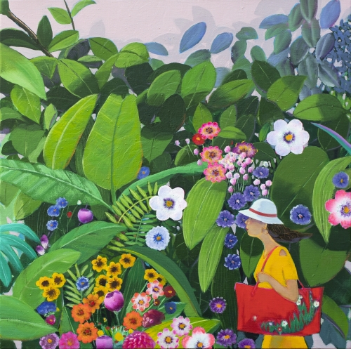 이존립, A Happy Day, 65.0x65.0cm, oil on canvas, 2023