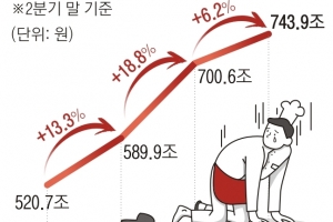 자영업 다중채무자 연체 13조 ‘역대급’